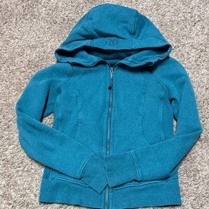 lululemon athletica Teal scuba Hoodie